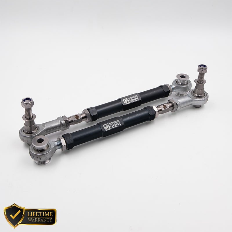 Suspension Secrets Adjustable Rear Toe Arms / Links - Porsche 981 / 718 Cayman GTS - Evolve Automotive